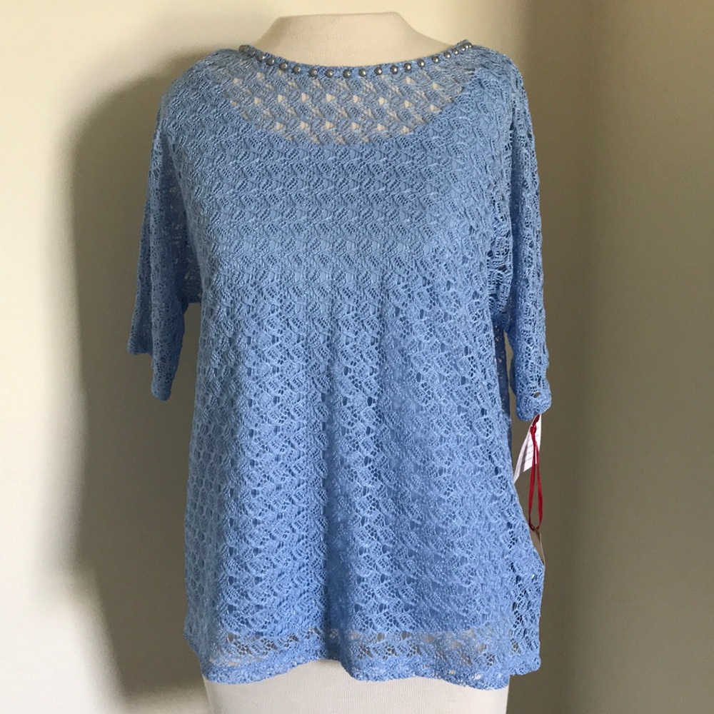Ruby Rd. Petite blue top